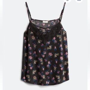 Mason & Belle Becka cross front lace detail knit tank top